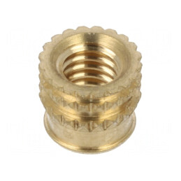 Adaos filetat alamă M4 5,6mm pentru plastic - BN 37885 | Electronic-mag.ro | Componente Electronice