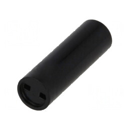 Bucșă de distanțare LED 5mm x 3mm x 15mm neagră | Electronic-mag.ro | Componente Electronice