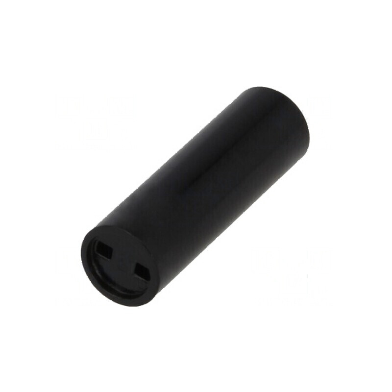 Bucșă de distanțare LED 5mm x 3mm x 15mm neagră | Electronic-mag.ro | Componente Electronice