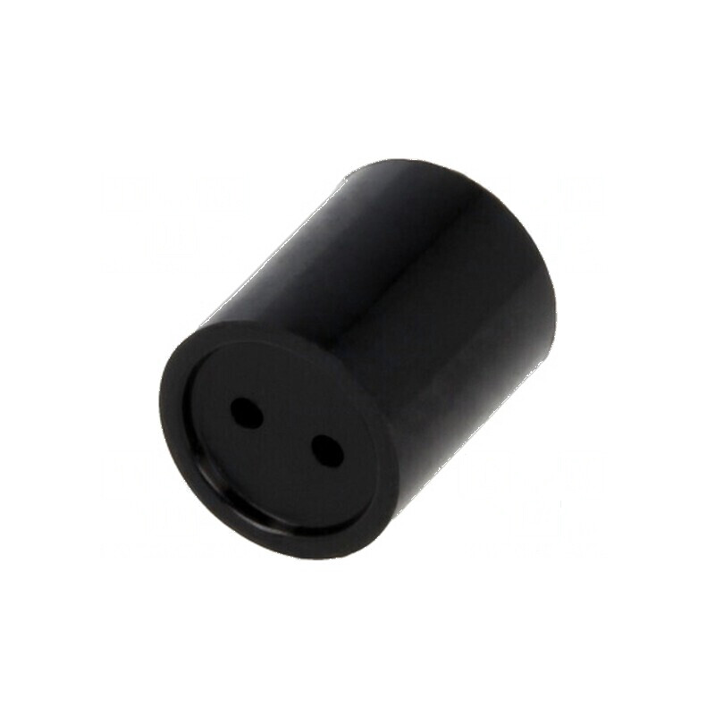 Bucșă de distanțare LED 7,5mm neagră pentru LED 5mm lungime 7mm | Electronic-mag.ro | Componente Electronice
