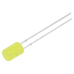 LED 5mm galben 220-330mcd 140° plat 15VDC | Electronic-mag.ro | Componente Electronice