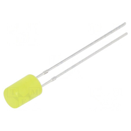 LED 5mm galben 220-330mcd 140° plat 15VDC | Electronic-mag.ro | Componente Electronice