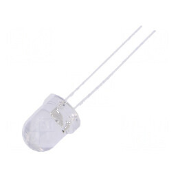 LED 8mm galbenă 1120÷1560mcd 30° convex 12VDC | Electronic-mag.ro | Componente Electronice
