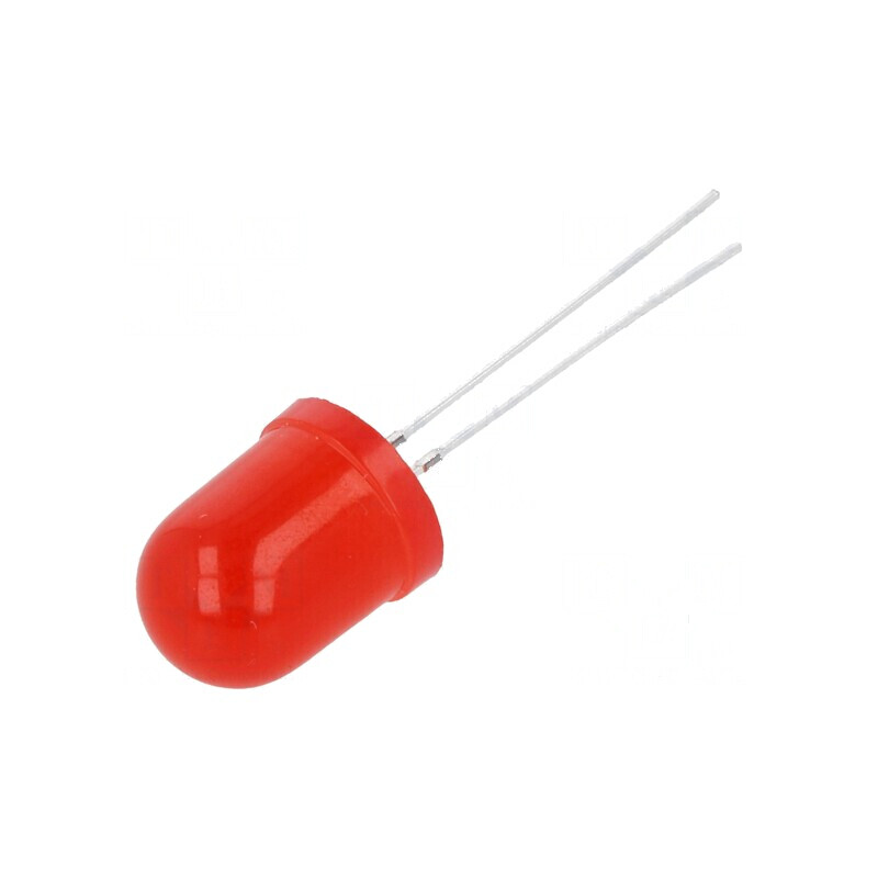 LED 10mm roșie clipitoare 220-330mcd 30° 20mA lentilă difuză | Electronic-mag.ro | Componente Electronice