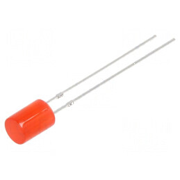 LED 5mm roșie 220-330mcd 140° plat | Electronic-mag.ro | Componente Electronice