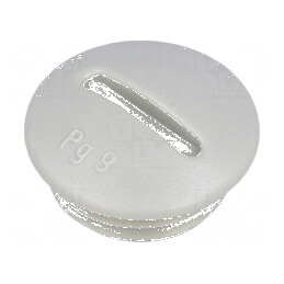 Capac de protecție PG9 polistiren gri deschis 6mm | Electronic-mag.ro | Componente Electronice