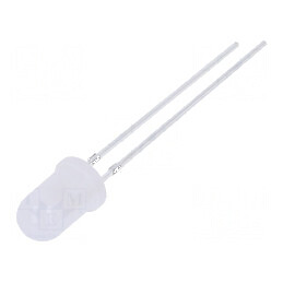 LED 5mm roșie 18000-20000mcd 30° convex 130mW | Electronic-mag.ro | Componente Electronice