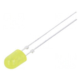LED oval galben 5,1x4,3mm 8400÷10000mcd 100/40° 20mA | Electronic-mag.ro | Componente Electronice