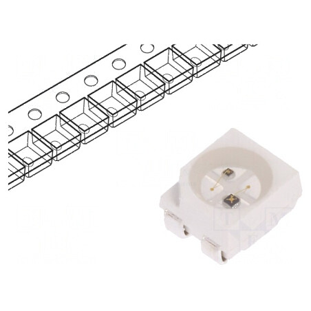 Emițător IR PLCC4 850nm 940nm transparent 5-20mW | Electronic-mag.ro | Componente Electronice
