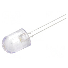 LED 10mm Alb Cald 14400-18000mcd 30° Convex | Electronic-mag.ro | Componente Electronice