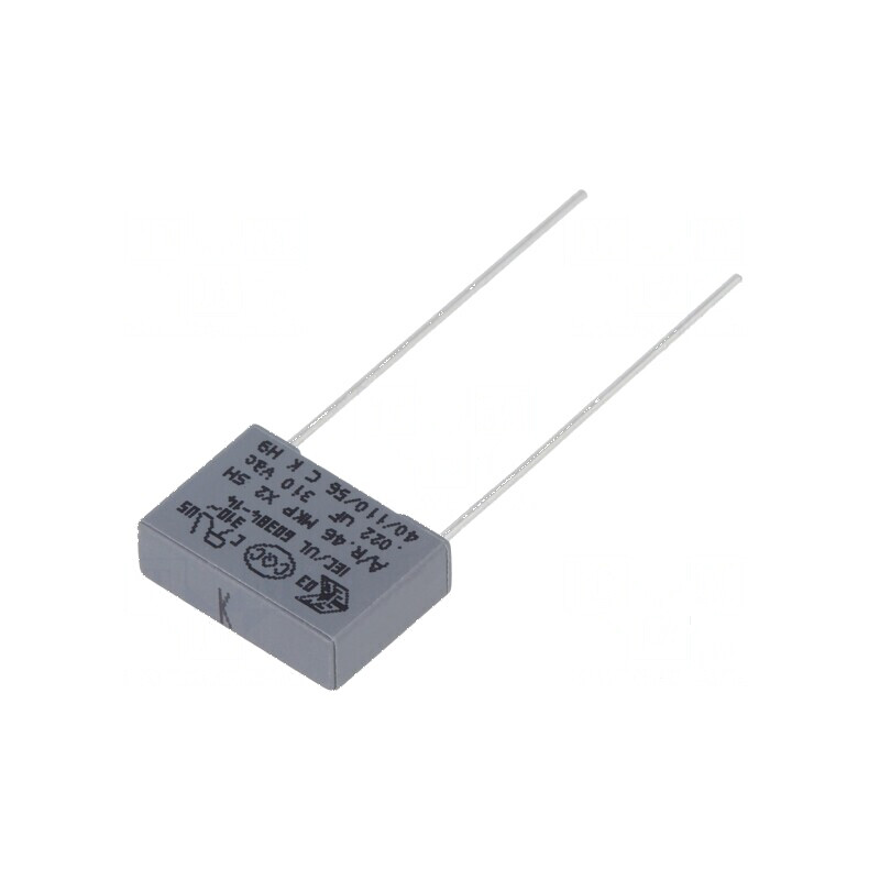 Condensator polipropilenă X2 R46 310V 22nF 13x4x9mm THT | Electronic-mag.ro | Componente Electronice Condensator polipropilenă X2 R46 310V 22nF 13x4x9mm THT | Electronic-mag.ro | Componente Electronice