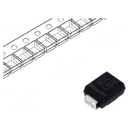 Diodă redresoare SMD 200V 3A DO214AA SMB Ufmax 1,1V Ir 100uA | Electronic-mag.ro | Componente Electronice
