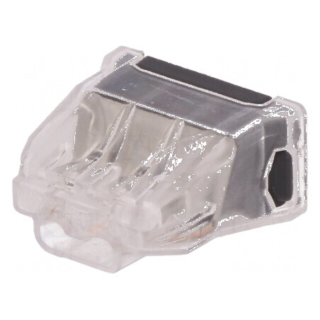 Bornă cu arc eliberare rapidă 0,5-2,5mm2 450V 24A 1 pistă | Electronic-mag.ro | Componente Electronice