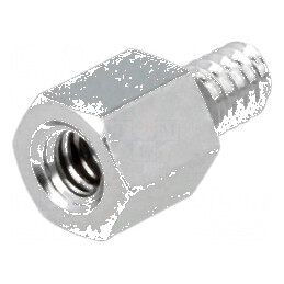 Piuliță distanțieră filetată 5mm UNC4-40 alamă | Electronic-mag.ro | Componente Electronice