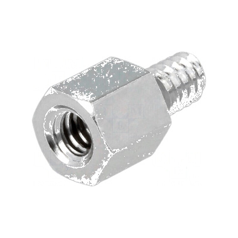 Piuliță distanțieră filetată 5mm UNC4-40 alamă | Electronic-mag.ro | Componente Electronice