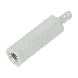 Piuliță distanțieră filet M2.5 15mm hexagonală | Electronic-mag.ro | Componente Electronice