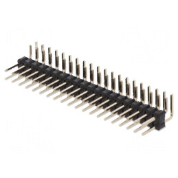 Conector şir pini tată 40 PIN unghi 90° THT | Electronic-mag.ro | Componente Electronice