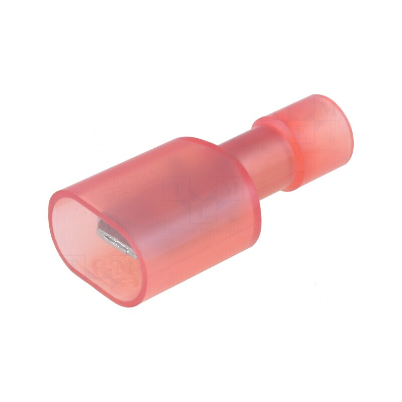 Terminal plat 6,3mm 0,8mm tată pentru cablu 0,75÷1,25mm2 crimpat | Electronic-mag.ro | Componente Electronice