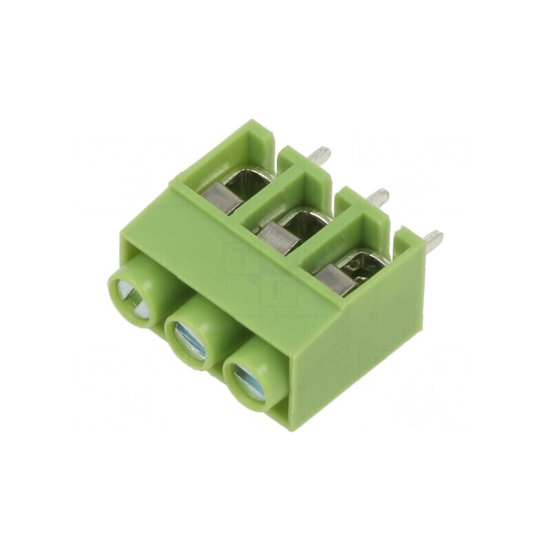 Regletă de conexiuni PCB 90° 5mm 3 piste verde | Electronic-mag.ro | Componente Electronice Regletă de conexiuni PCB 90° 5mm 3 piste verde | Electronic-mag.ro | Componente Electronice