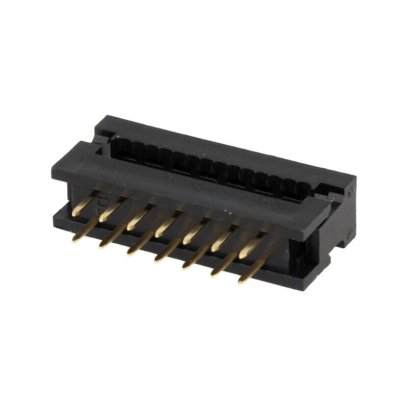 Conector IDC adaptor 14 PIN THT pentru cablu bandă 1,27mm | Electronic-mag.ro | Componente Electronice