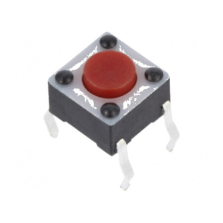 Microîntrerupător TACT SPST-NO 0,05A/24VDC THT | Electronic-mag.ro | Componente Electronice