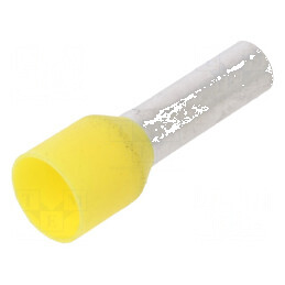 Vârf tub de capăt izolată 6mm² 12mm cositorit crimpat | Electronic-mag.ro | Componente Electronice