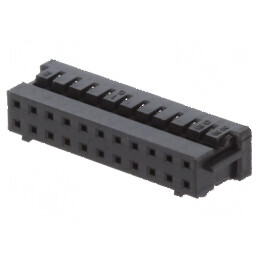 Conector cablu-cablu/PCB mufa mamă PIN 22 DF11 Pas 2mm drept | Electronic-mag.ro | Componente Electronice