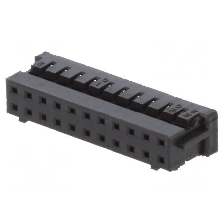 Conector cablu-cablu/PCB mufa mamă PIN 22 DF11 Pas 2mm drept | Electronic-mag.ro | Componente Electronice