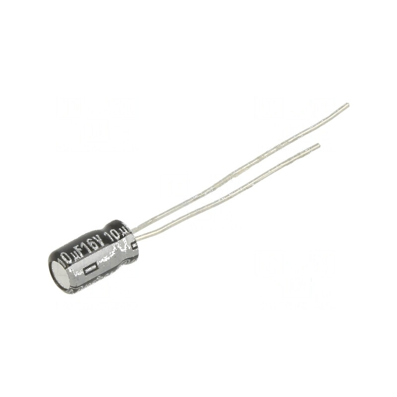 Condensator electrolitic THT 10uF 16VDC 4x7mm 2,5mm Raster | Electronic-mag.ro | Componente Electronice Condensator electrolitic THT 10uF 16VDC 4x7mm 2,5mm Raster | Electronic-mag.ro | Componente Electronice