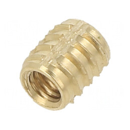Adaos filetat alamă M3 5,25mm pentru plastic - BN 37915 | Electronic-mag.ro | Componente Electronice
