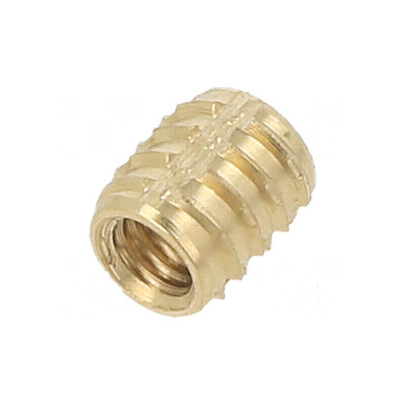 Adaos filetat alamă M3 5,25mm pentru plastic - BN 37915 | Electronic-mag.ro | Componente Electronice