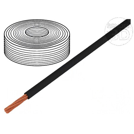 Cablu LifY 1x0,1mm2 litat Cu PVC negru 300V 15-80°C Clasa 6 | Electronic-mag.ro | Componente Electronice