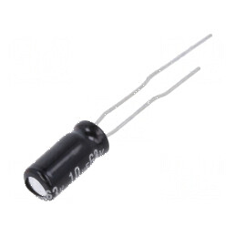 Condensator electrolitic THT 10uF 63V Ø5x11mm 2,5mm | Electronic-mag.ro | Componente Electronice