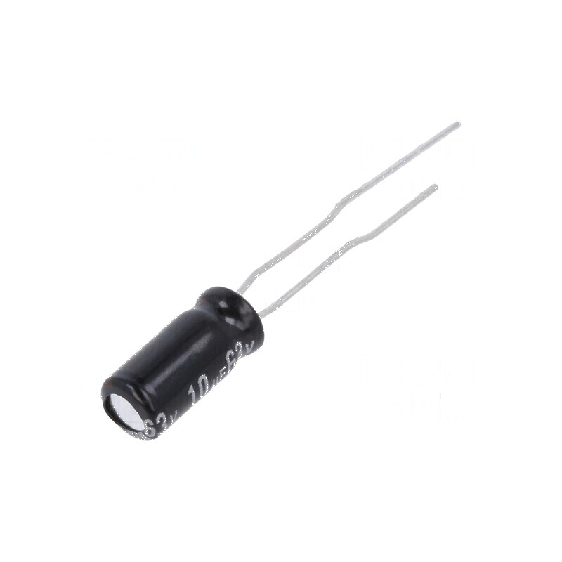 Condensator electrolitic THT 10uF 63V Ø5x11mm 2,5mm | Electronic-mag.ro | Componente Electronice