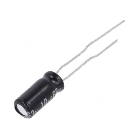 Condensator electrolitic THT 10uF 63V Ø5x11mm 2,5mm | Electronic-mag.ro | Componente Electronice