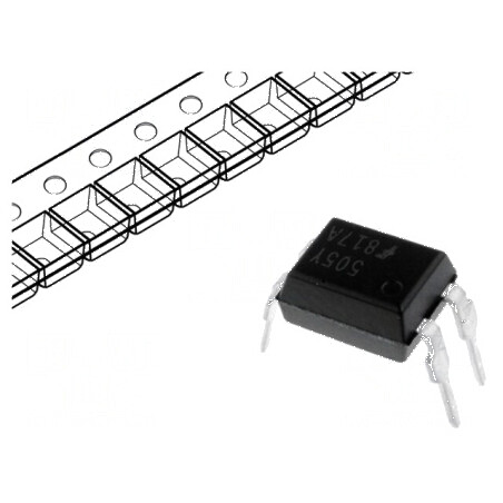Optocuplor THT 5kV cu tranzistori, 80-160% CTR@5mA, Ch: 1 OUT | Electronic-mag.ro | Componente Electronice