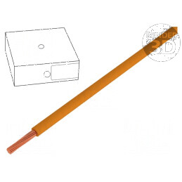Cablu H05V-K 0,5mm² PVC portocalie 100m 300V 500V | Electronic-mag.ro | Componente Electronice