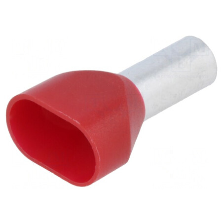 Vârf tub de capăt izolată dublă cupru 10mm2 12mm cositorit | Electronic-mag.ro | Componente Electronice