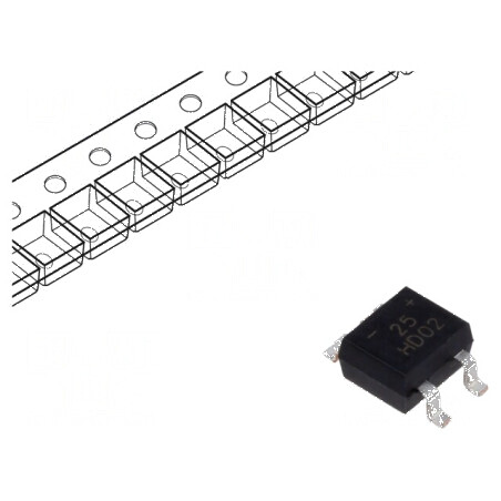 Punte redresoare monofazată 200V 0,8A MiniDIP SMT | Electronic-mag.ro | Componente Electronice