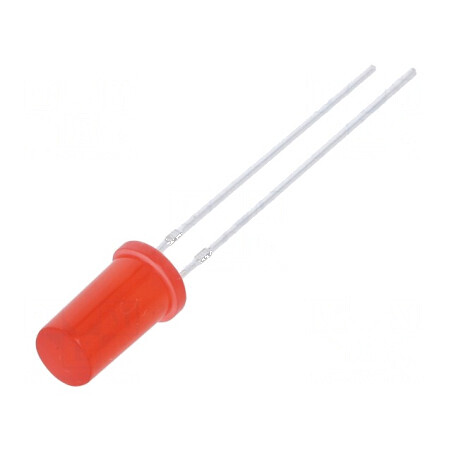 LED 4,8mm roșie 500-750mcd 180° plat -30° până la 85°C | Electronic-mag.ro | Componente Electronice