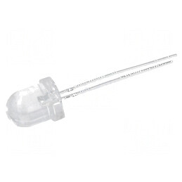 LED 8mm roșie 10000-13000mcd 30° convex | Electronic-mag.ro | Componente Electronice