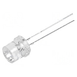 LED 8mm roșie 1560÷2180mcd 140° plat | Electronic-mag.ro | Componente Electronice