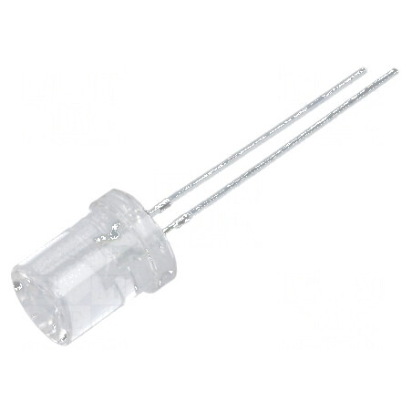 LED 8mm roșie 250-500mcd 120° concav | Electronic-mag.ro | Componente Electronice