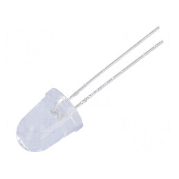 LED 10mm roșie 72000-80000mcd 8° convex | Electronic-mag.ro | Componente Electronice