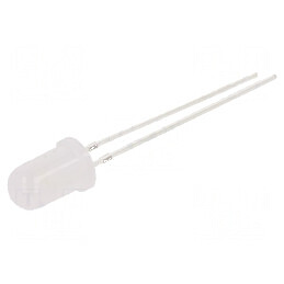 LED 5mm alb cald 4200-5800mcd 30° convex | Electronic-mag.ro | Componente Electronice