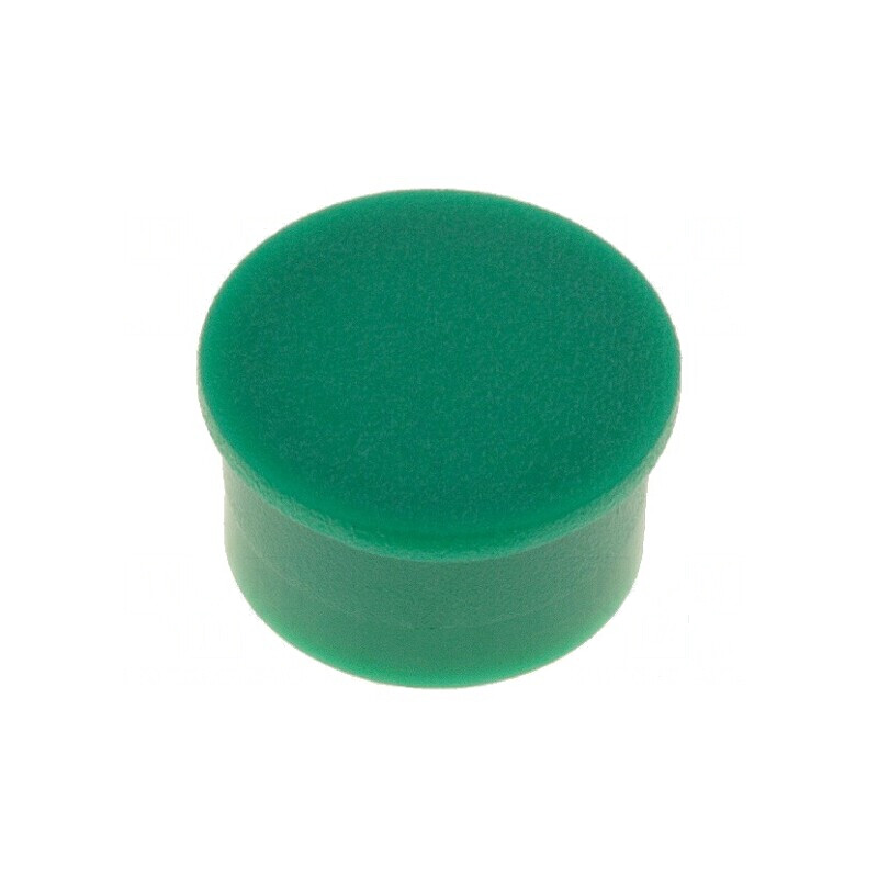 Capac termoplast verde cu fixare prin apăsare | Electronic-mag.ro | Componente Electronice
