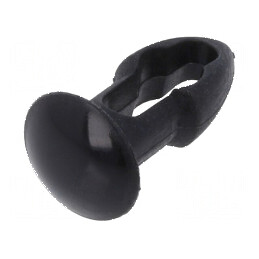 Diblu poliamidă 4,8mm x 6,4mm negru UL94V-2 | Electronic-mag.ro | Componente Electronice