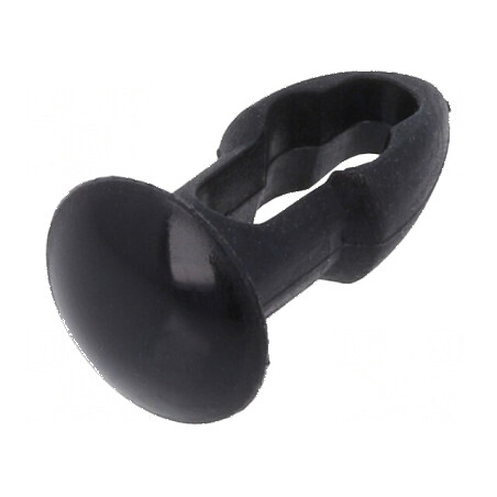 Diblu poliamidă 4,8mm x 6,4mm negru UL94V-2 | Electronic-mag.ro | Componente Electronice