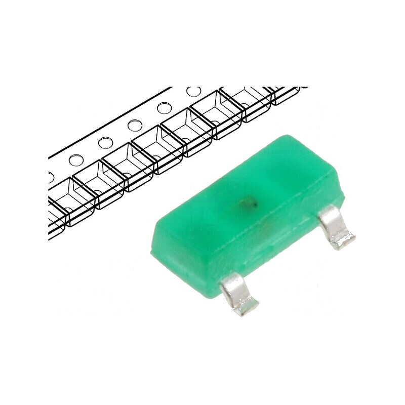 LED SMD SOT23 Verde 2,6-8mcd 140° 20mA 568nm | Electronic-mag.ro | Componente Electronice LED SMD SOT23 Verde 2,6-8mcd 140° 20mA 568nm | Electronic-mag.ro | Componente Electronice