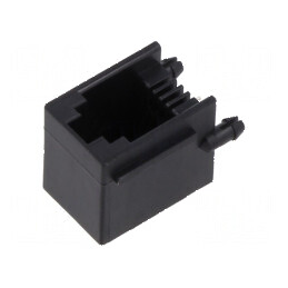 Conector RJ9 4p4c THT în unghi cu 4 pini | Electronic-mag.ro | Componente Electronice